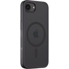   Apple iPhone 16e, Műanyag hátlap védőtok + szilikon keret, közepesen ütésálló, Magsafe kompatibilis, Tactical MagForce Hyperstealth, áttetsző/szürke