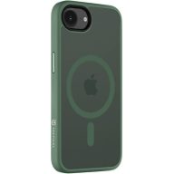   Apple iPhone 16e / 17e, Műanyag hátlap védőtok + szilikon keret, közepesen ütésálló, Magsafe kompatibilis, Tactical MagForce Hyperstealth, áttetsző/zöld