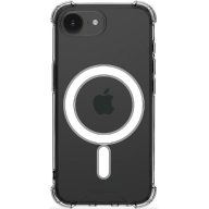   Apple iPhone 16e / 17e, Műanyag hátlap védőtok + szilikon keret, közepesen ütésálló, Magsafe töltővel kompatibilis, Tactical MagForce Plyo, átlátszó