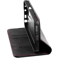   Apple iPhone 16e / 17e, Oldalra nyíló tok, stand, kártyatartóval, Tactical Xproof, fekete