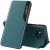 Huawei Honor Magic 7 Lite / X9c / X60 Pro, Oldalra nyíló tok, stand, hívás mutatóval, Wooze FashionBook, zöld