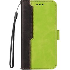   Huawei Honor Magic 7 Pro, Oldalra nyíló tok, stand, kártyatartóval, kézpánttal, Wooze Colour Wallet, zöld