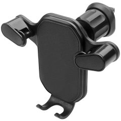   Autós tartó, Univerzális, szellőzőre rögzíthető, 57 - 83 széles készülékig, 360°-ban forgatható, MaxLife MXCH-05, fekete