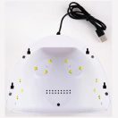 Műkörmös UV lámpa, 12 Led-es, 36W, USB csatlakozóval, Wooze Dazzle, fehér