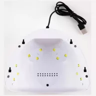   Műkörmös UV lámpa, 12 Led-es, 36W, USB csatlakozóval, Wooze Dazzle, fehér