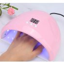 Műkörmös UV lámpa, 12 Led-es, 36W, USB csatlakozóval, Wooze Dazzle, rózsaszín