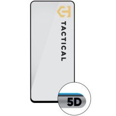   Samsung Galaxy A56 5G SM-A566B, Kijelzővédő fólia, ütésálló fólia (az íves részre is!), Tempered Glass (edzett üveg), Full Glue, Tactical Glass Shield 5D, fekete