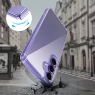   Samsung Galaxy A36 5G SM-A366B, Műanyag hátlap védőtok + szilikon keret, FlexAir Hybrid, átlátszó