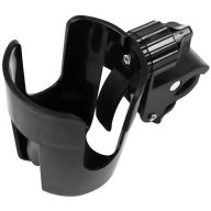   Univerzális, kerékpáros / biciklis / roller tartó, palack tartó, tartókonzollal, kormányra szerelhető, FSCGE-105, fekete