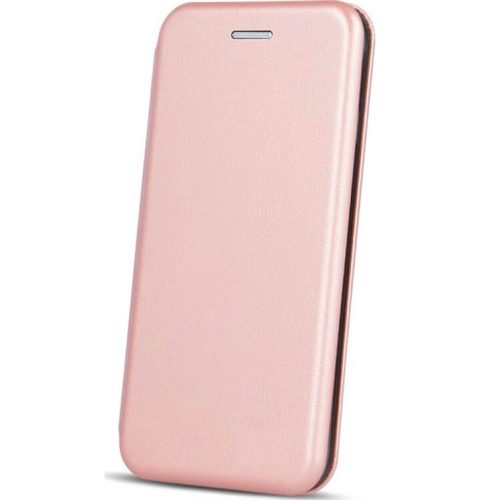 Motorola Moto E15 / G05, Oldalra nyíló tok, stand, Forcell Elegance, vörösarany