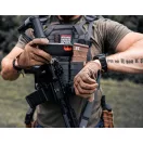 Apple iPhone 16e / 17e, Műanyag hátlap védőtok, közepesen ütésálló, aramidszállal, Magsafe töltővel kompatibilis, karbon minta, Tactical MagForce Aramid, fekete