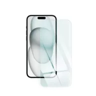   Apple iPhone 15 / 16, Kijelzővédő fólia, ütésálló fólia (az íves részre NEM hajlik rá!), Tempered Glass (edzett üveg), Blue Star, Clear