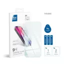 Apple iPhone 15 / 16, Kijelzővédő fólia, ütésálló fólia (az íves részre NEM hajlik rá!), Tempered Glass (edzett üveg), Blue Star, Clear