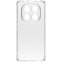   Xiaomi Redmi Note 14 Pro 5G (Global) / Poco X7, Szilikon tok, légpárnás sarok, Tactical TPU Plyo, átlátszó