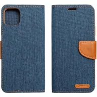   Samsung Galaxy S23 FE SM-S711, Oldalra nyíló tok, stand, Canvas Book, sötétkék