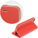 Samsung Galaxy S25 Edge SM-S937, Oldalra nyíló tok, stand, Luna Book, piros