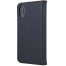 Samsung Galaxy S25 Edge SM-S937, Oldalra nyíló tok, valódi bőrtok, stand, Smart Pro, fekete