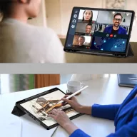   Lenovo Idea Tab Pro (12.7) TB-373, mappa tok, közepesen ütésálló, érintőceruza tartó, érintőceruza nélkül, Trifold, TP SC Pen Holder, fekete