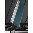 Xiaomi Redmi Turbo 3 / Poco F6, Oldalra nyíló tok, stand, Wooze Silver Line, piros