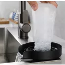 Automata pohár- és üvegmosó és öblítő szett, nagynyomású fúvókával, rugalmas csatlakozóval, Wooze Glass Washer, fekete