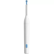   Elektromos fültisztító készlet, otoszkóp, HD mini kamerával, Wifi-s, LED világítással, Wooze Visual Ear Cleaner, fehér