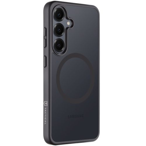 Samsung Galaxy S25 SM-S931, Műanyag hátlap védőtok + szilikon keret, közepesen ütésálló, Magsafe kompatibilis, Tactical MagForce Hyperstealth, áttetsző/szürke
