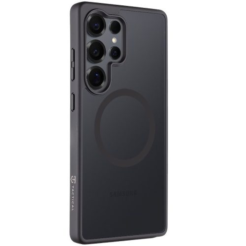 Samsung Galaxy S25 Ultra SM-S938, Műanyag hátlap védőtok + szilikon keret, közepesen ütésálló, Magsafe kompatibilis, Tactical MagForce Hyperstealth, áttetsző/szürke
