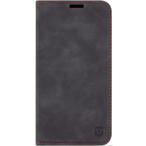 Samsung Galaxy S25 Plus SM-S936, Oldalra nyíló tok, stand, kártyatartóval, Tactical Xproof, fekete