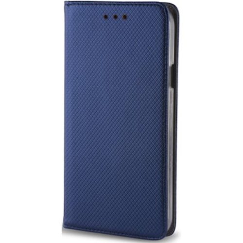 Oppo Reno13, Oldalra nyíló tok, stand, Smart Magnet, sötétkék