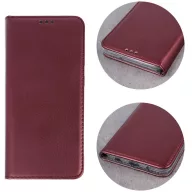Realme 14, Oldalra nyíló tok, stand, Magnet Book, bordó
