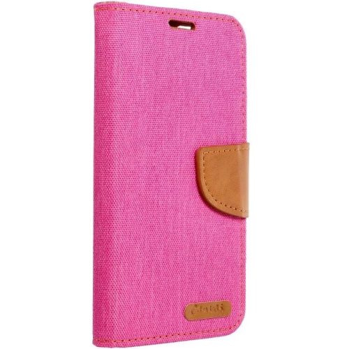 Samsung Galaxy S24 SM-S921, Oldalra nyíló tok, stand, Canvas Book, rózsaszín