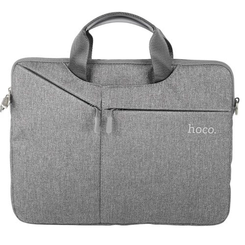Laptop táska, 15.6" készülékig, vállpánttal, Hoco GT4, szürke