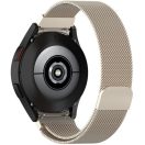 Samsung Galaxy Watch 4 / 5 / 5 Pro / 6 / 7 / FE (40 / 44 / 45mm) / Watch 4 Classic / 6 Classic (42 / 43 / 46mm), fém pótszíj, milánói stílus, TP MilaneseBand, csillagfény