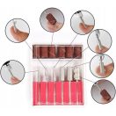 Elektromos körömcsiszoló gép, akkumulátoros, kijelzővel, hordozható, övcsipesszel, Blueque BQ-504, fehér