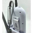 Elektromos körömcsiszoló gép, akkumulátoros, kijelzővel, hordozható, övcsipesszel, Blueque BQ-504, fehér