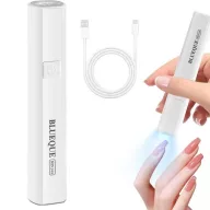   Műkörmös mini UV lámpa, kézi, akkumulátoros, hordozható, 3W, 1 LED-es, Blueque BQ-MINI4A, fehér