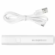   Műkörmös mini UV lámpa, kézi, akkumulátoros, hordozható, 3W, 1 LED-es, Blueque BQ-MINI4A, fehér