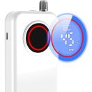 Elektromos körömcsiszoló gép, akkumulátoros, kijelzővel, hordozható, övcsipesszel, Blueque BQ-119, fehér