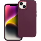 Apple iPhone 17, Szilikon tok, közepesen ütésálló, fémhatású kamera keret, Frame Case, lila