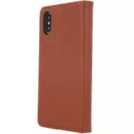   Apple iPhone 17 Pro Max, Oldalra nyíló tok, valódi bőrtok, stand, Smart Pro, barna