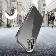   Apple iPhone 17, Műanyag hátlap védőtok + szilikon keret, FlexAir Hybrid, átlátszó