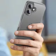   Apple iPhone 17, Műanyag hátlap védőtok + szilikon keret, FlexAir Hybrid, átlátszó