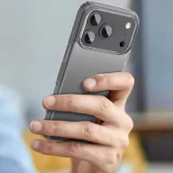   Apple iPhone 17 Pro, Műanyag hátlap védőtok + szilikon keret, FlexAir Hybrid, átlátszó