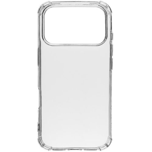 Apple iPhone 17 Pro, Szilikon tok, légpárnás sarok, Tactical TPU Plyo, átlátszó