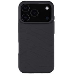   Apple iPhone 17 Pro, Szilikon tok, mikrofiber plüss belső, Magsafe kompatibilis, térkép minta, Tactical MagForce Beaver, sötétszürke