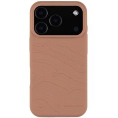   Apple iPhone 17 Pro, Szilikon tok, mikrofiber plüss belső, Magsafe kompatibilis, térkép minta, Tactical MagForce Beaver, barna