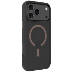   Apple iPhone 17 Pro Max, Műanyag hátlap védőtok + szilikon keret, közepesen ütésálló, Magsafe kompatibilis, Tactical MagForce Hyperstealth 2.0, áttetsző/fekete/barna