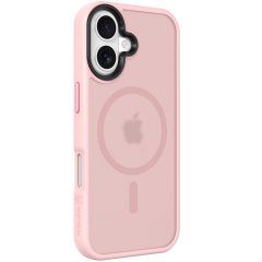   Apple iPhone 17, Műanyag hátlap védőtok + szilikon keret, közepesen ütésálló, Magsafe kompatibilis, Tactical MagForce Hyperstealth, áttetsző/rózsaszín