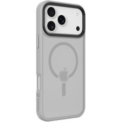   Apple iPhone 17 Pro Max, Műanyag hátlap védőtok + szilikon keret, közepesen ütésálló, Magsafe kompatibilis, Tactical MagForce Hyperstealth, áttetsző/világosszürke