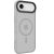 Apple iPhone Air (2025), Műanyag hátlap védőtok + szilikon keret, közepesen ütésálló, Magsafe kompatibilis, Tactical MagForce Hyperstealth, áttetsző/világosszürke